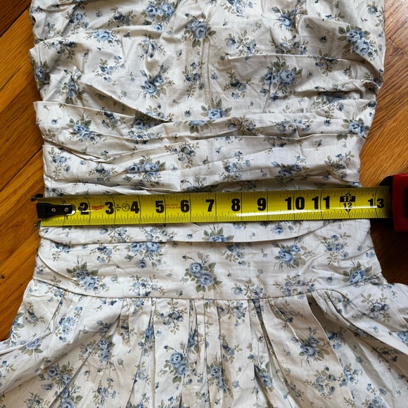 NWT Cider Blue and White Floral Dress XS - Picture 3 of 6